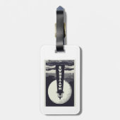 Cape Hatteras North Carolina Lighthouse Moon Bagagelabel (Achterkant verticaal)