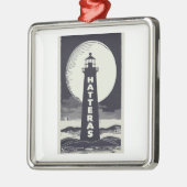 Cape Hatteras North Carolina Lighthouse Moon Metalen Ornament (Links)
