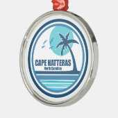 Cape Hatteras North Carolina Palmbomen Metalen Ornament (Links)
