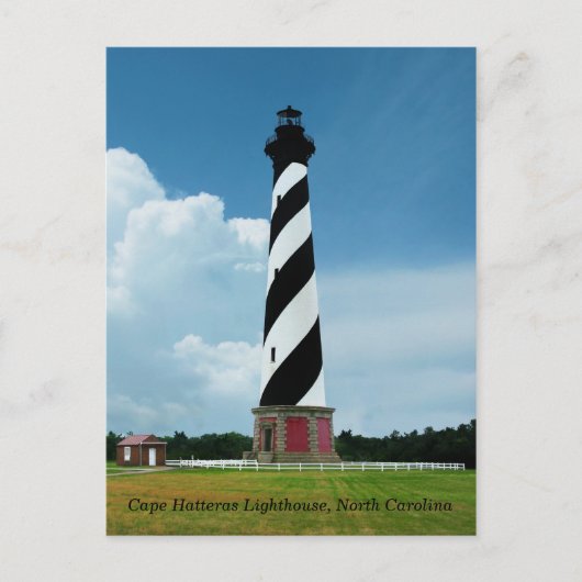 Cape Hatteras vuurtoren Buitenbanken NC Briefkaart (Voorkant)