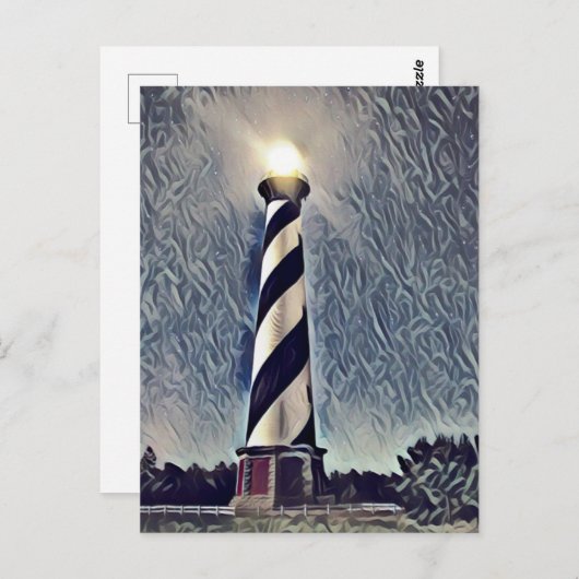 Cape Hatteras vuurtoren Buitenbanken OBX NC Briefkaart (Voorkant / Achterkant)