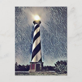 Cape Hatteras vuurtoren Buitenbanken OBX NC Briefkaart