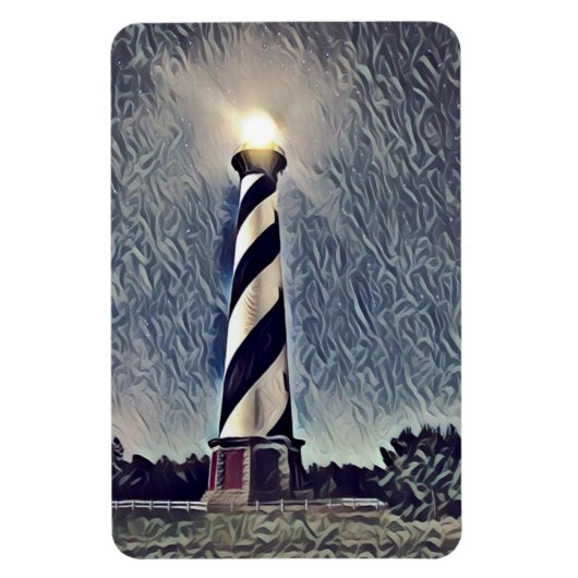 Cape Hatteras vuurtoren Buitenbanken OBX NC Magneet (Verticaal)