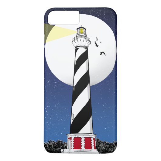 Cape Hatteras Vuurtoren ILLUSTRATIE Case-Mate iPhone Case (Achterkant)