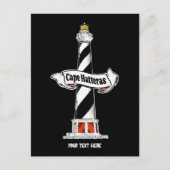 Cape Hatteras Vuurtoren zwart-wit Briefkaart (Voorkant)