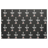 Cape Hatteras Vuurtoren zwart-wit Stof (Fat Quarter)