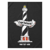 Cape Hatteras Vuurtoren zwart-wit Tafelkleed (Voorkant)