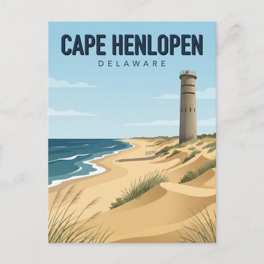 Cape Henlopen State Park Delaware Briefkaart (Voorkant)