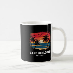 Cape Henlopen State Park Delaware Surfboarder Retr Koffiemok