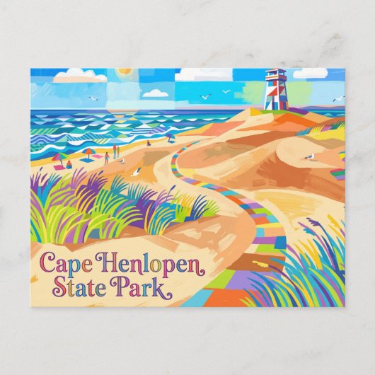 Cape Henlopen State Park VS Briefkaart (Voorkant)