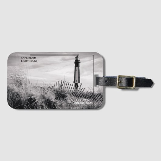 Cape Henry Lighthouse Bagagelabel (Voorkant (horizontaal))