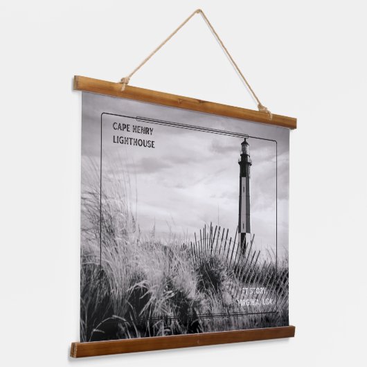 Cape Henry Lighthouse Hangend Wandkleed (Gebogen)