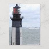 Cape Henry Lighthouse met een schip Briefkaart (Voorkant)