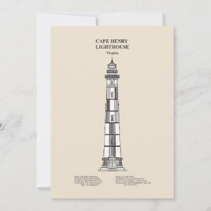 Cape Henry Lighthouse - Virginia - SBD Bedankkaart