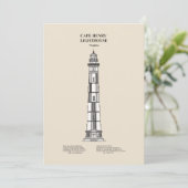 Cape Henry Lighthouse - Virginia - SBD Bedankkaart (Staand voorkant)