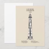 Cape Henry Lighthouse - Virginia - SBD Bedankkaart (Voorkant / Achterkant)