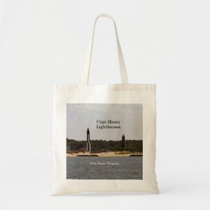 Cape Henry Lighthouses canvas tas