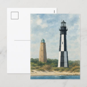 Cape Henry Lighthouses Feestdagenkaart