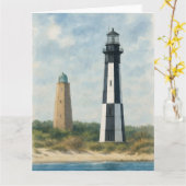 Cape Henry Lighthouses Kaart (Gele Bloem)