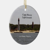 Cape Henry Lighthouses Keramisch Ornament (Rechts)