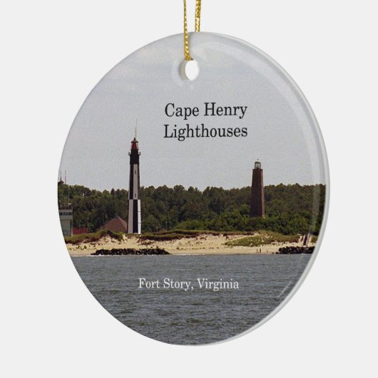 Cape Henry Lighthouses Keramisch Ornament (Links)