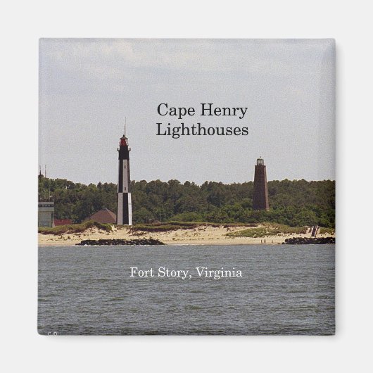 Cape Henry Lighthouses magnet (Voorkant)