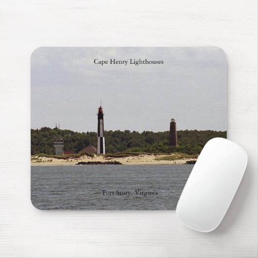 Cape Henry Lighthouses mousepad Muismat (Met muis)