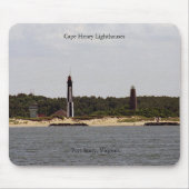 Cape Henry Lighthouses mousepad Muismat (Voorkant)