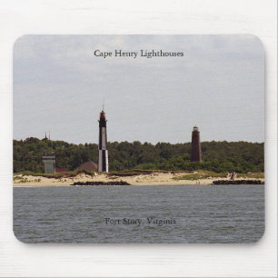 Cape Henry Lighthouses mousepad Muismat