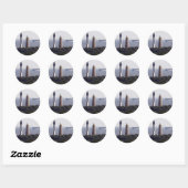 Cape Henry Lighthouses Ronde Sticker (Vel)
