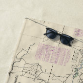 Cape Henry naar Currituck Beach Lichte nautische k Strandlaken (In situ)