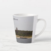 Cape Henry-vuurtoren latte mok (Rechts)