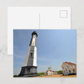 Cape Henry-vuurtoren met witte omheining Va. Beach Briefkaart (Voorkant / Achterkant)