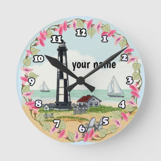 Cape Henry-vuurtoren Ronde Klok (Voorkant)
