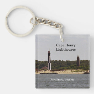Cape Henry-vuurtoren sleutelhanger