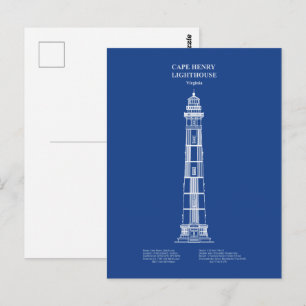 Cape Henry-vuurtoren - Virginia – AD Briefkaart