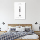 Cape Henry-vuurtoren - Virginia - BD Canvas Afdruk (Insitu (Slaapkamer))