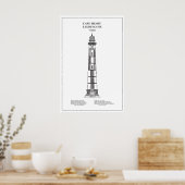 Cape Henry-vuurtoren - Virginia - BD Poster (Keuken)