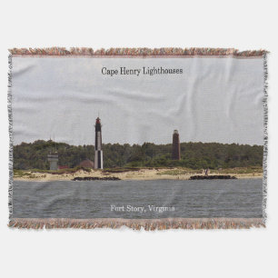 Cape Henry vuurtorens werpdeken Deken