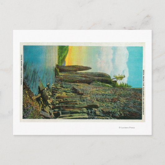 Cape Horn en Cigar Rock op de Columbia River Briefkaart (Voorkant)