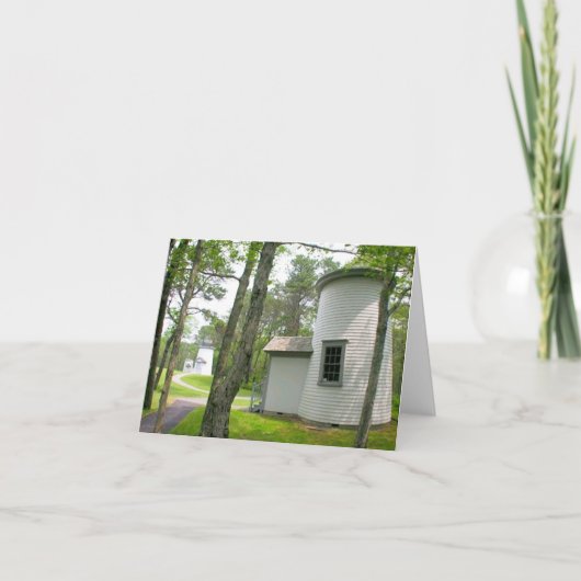 Cape-kabeljauw, drie zusters vuurtoren blanco kaar kaart (Voorkant)