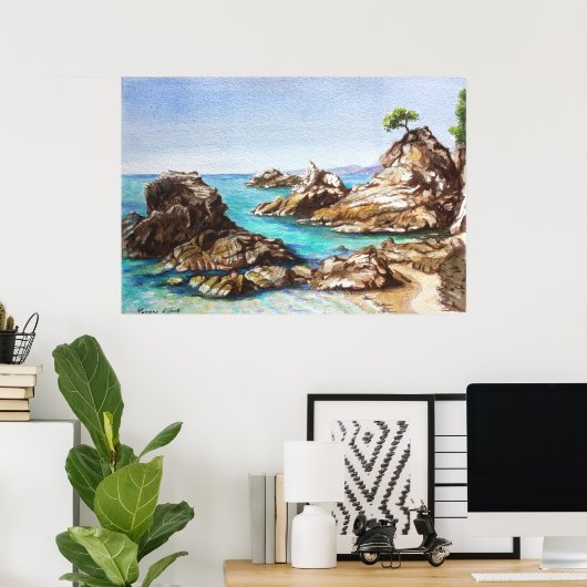 Cape Kalamaki Poster (Thuiskantoor)