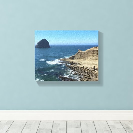 Cape Kiwanda Oregon Canvas Afdruk (Insitu (Houten vloer))