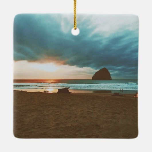 Cape Kiwanda - Pacific City - OR Keramisch Ornament (Achterkant)