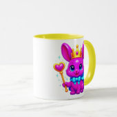 Cape konijn en kroon mok (Voorkant rechts)