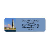 CAPE LOOKOUT LIGHTHOUSE ETIKET (Voorkant)