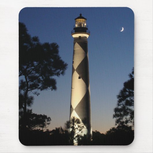 Cape Lookout Lighthouse Mousepad Muismat (Voorkant)
