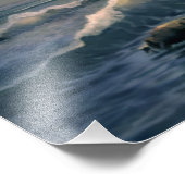 Cape Lookout Lighthouse North Carolina bij Sunset Foto Afdruk (Hoek)