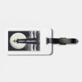 Cape Lookout Lighthouse North Carolina Maan Bagagelabel (Achterkant horizontaal)