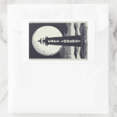 Cape Lookout Lighthouse North Carolina Maan Rechthoekige Sticker (Tas)